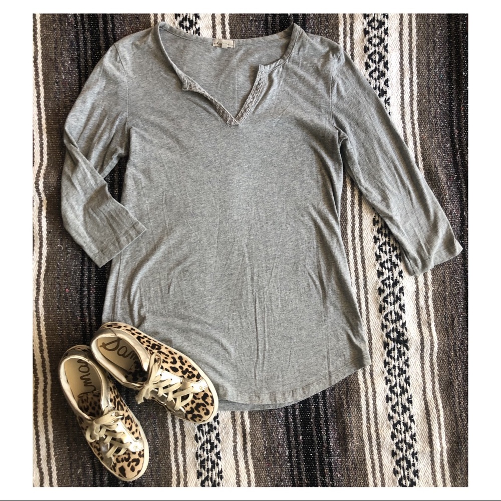 Mododoc Gray Long Sleeve Tunic